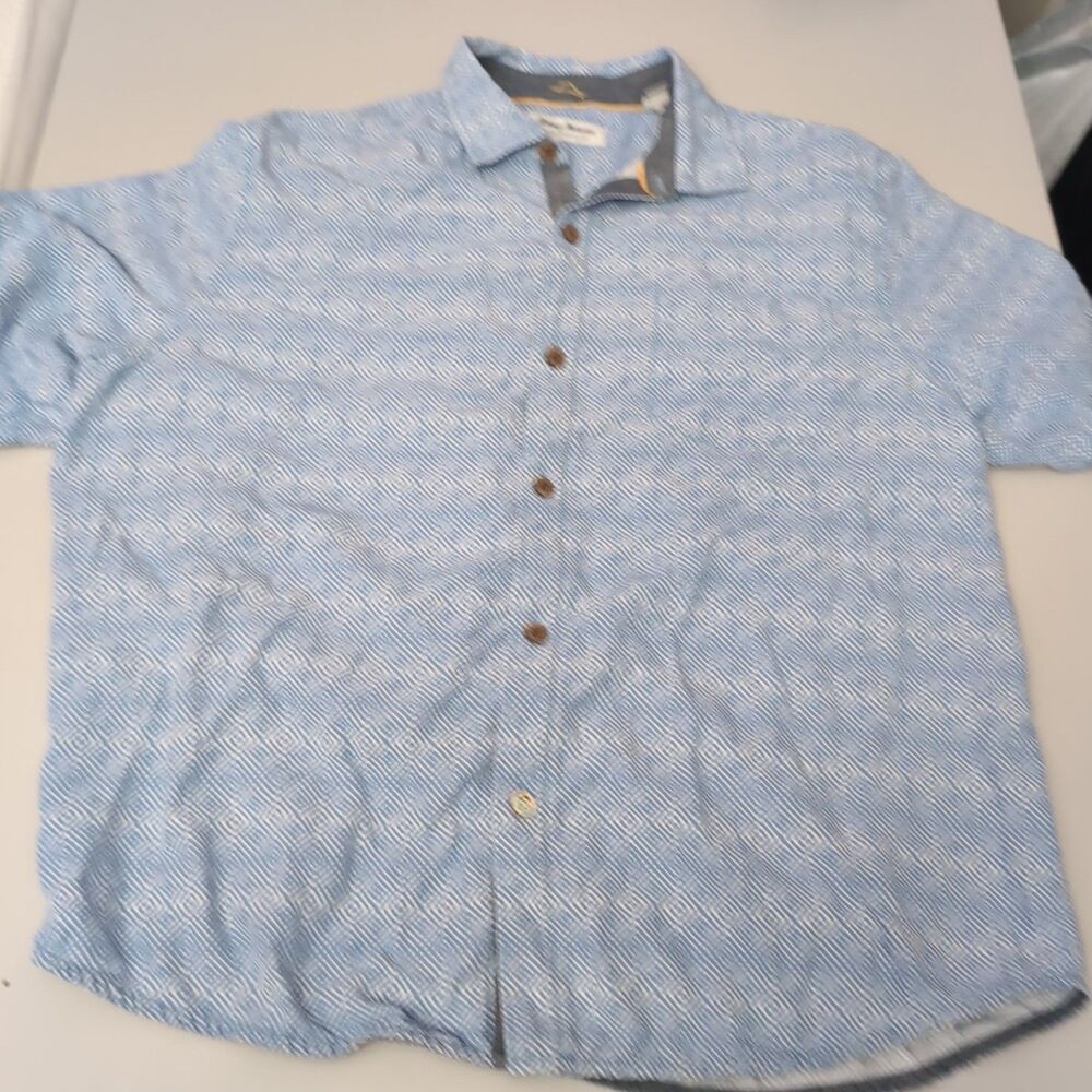 Tommy Bahama Coconut Point Shirt Mens Large MultiColor Hawaiian Button Up